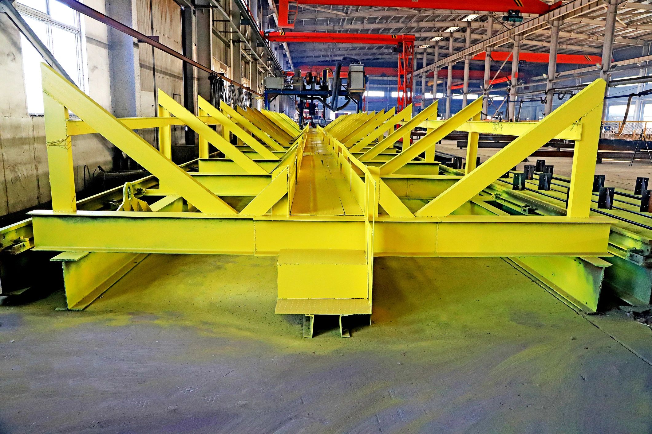 Steel structural frames representing estimation and fabrication scope review